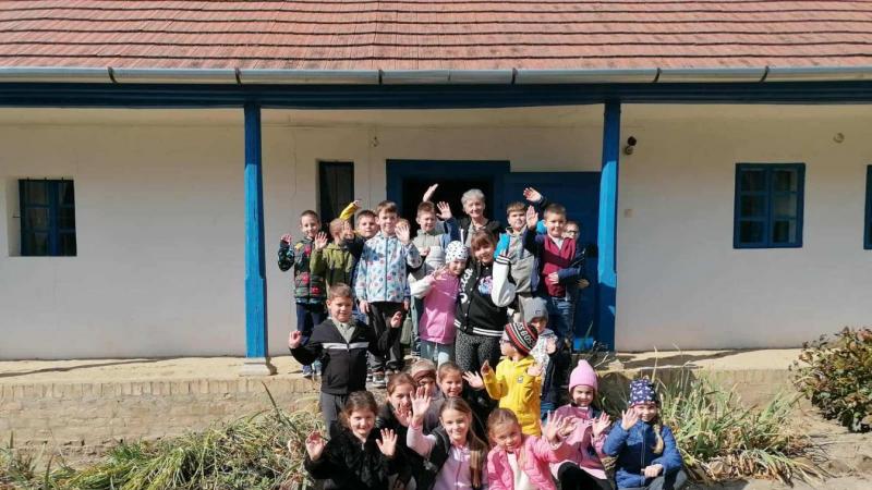 A tájház falai között varázslatos időutazásban vehettek részt a tanulók.